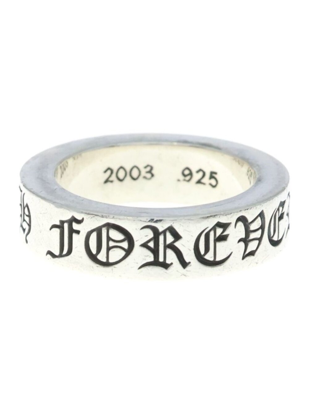 Chrome Hearts Spacer Forever Ring Silver